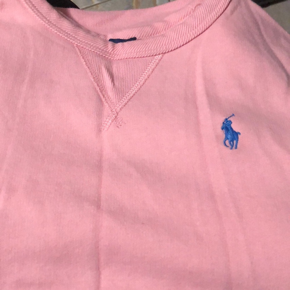 Vintage pink Ralph Lauren polo sweatshirt